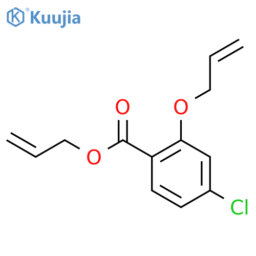Benzoic acid,4-chloro-2-(2-propen-1-yloxy)-, 2-propen-1-yl ester structure