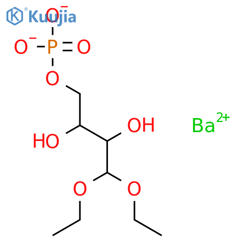 1,2,3-Butanetriol,4,4-diethoxy-, 1-(dihydrogen phosphate), barium salt (1:1) (9CI) structure