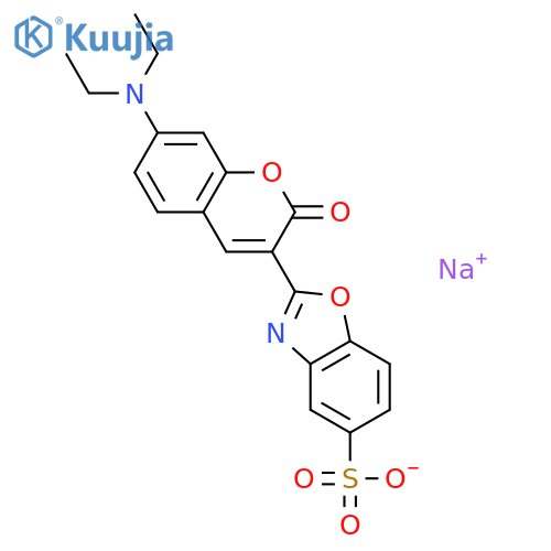 2-7-(Diethylamino)-2-oxo-2H-1-benzopyran-3-yl-5-benzoxazolesulfonic Acid Sodium Salt structure