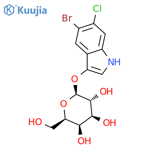 5-Bromo-6-chloro-3-indolyl-β-D-galactopyranoside structure