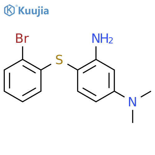 1,3-Benzenediamine, 4-[(2-bromophenyl)thio]-N,N-dimethyl- structure
