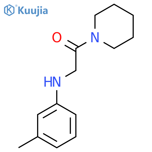 2-(3-Methylphenyl)amino-1-(piperidin-1-yl)ethan-1-one structure
