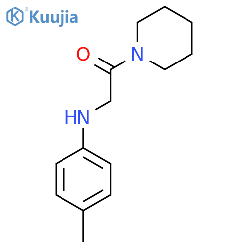2-(4-Methylphenyl)amino-1-(piperidin-1-yl)ethan-1-one structure