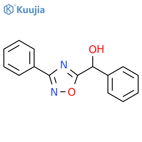 phenyl(3-phenyl-1,2,4-oxadiazol-5-yl)methanol structure