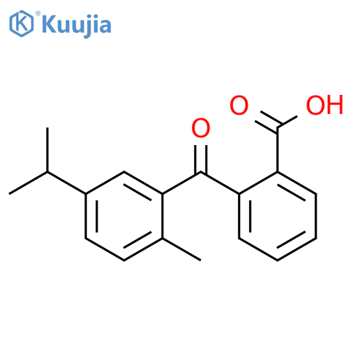 2-[2-Methyl-5-(1-methylethyl)benzoyl]benzoic acid structure
