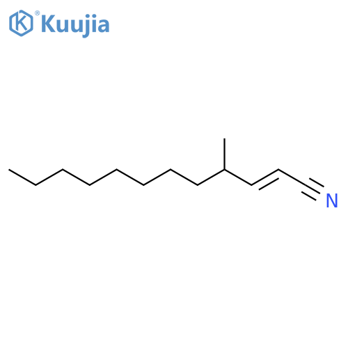 4-methyldodecene-1-nitrile structure