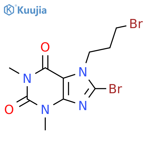 8-bromo-7-(3-bromopropyl)-1,3-dimethyl-1H-purine-2,6(3H,7H)-dione structure