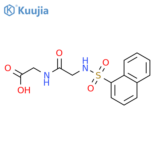 Glycine, N-[N-(1-naphthalenylsulfonyl)glycyl]- structure