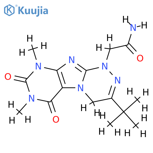 2-{3-tert-butyl-7,9-dimethyl-6,8-dioxo-1H,4H,6H,7H,8H,9H-1,2,4triazino4,3-gpurin-1-yl}acetamide structure