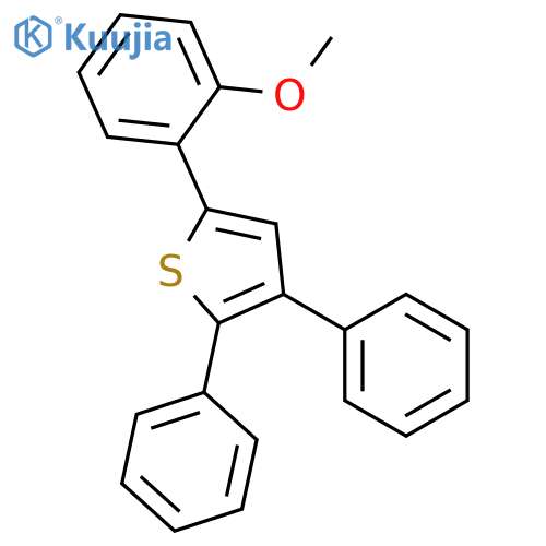 Thiophene, 5-(2-methoxyphenyl)-2,3-diphenyl- structure
