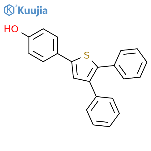 Phenol, 4-(4,5-diphenyl-2-thienyl)- structure