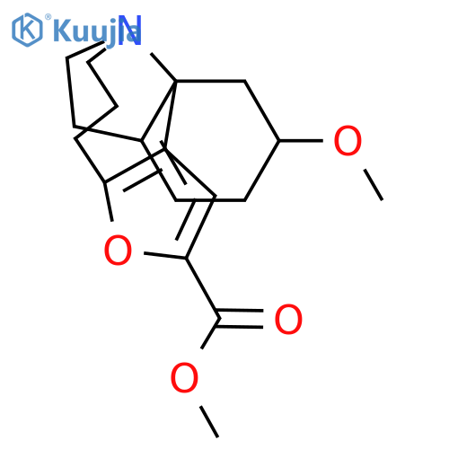 4H,11H-Furo[3',2':3,4]azepino[2,1-i]indole-2-carboxylic acid, 5,6,8,9,12,13-hexahydro-5-methoxy-, methyl ester, (3bS,5S)- (9CI) structure