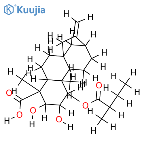 (ent-15beta)-2,3-Dihydroxy-2-methylbutanoyl-15-Hydroxy-16-kauren-19-oic acid structure