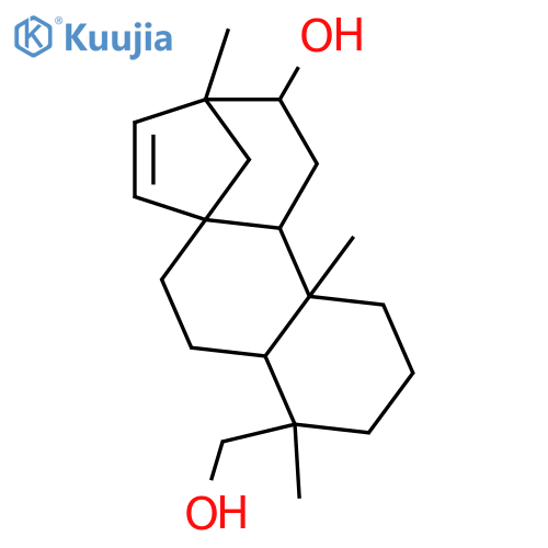 15-Beyerene-12,19-diol; (ent-12α)-form structure