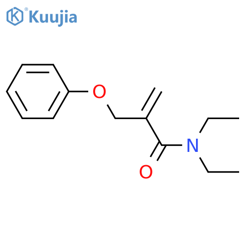 2-PROPENAMIDE, N,N-DIETHYL-2-(PHENOXYMETHYL)- structure