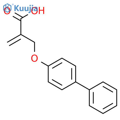 2-PROPENOIC ACID, 2-[([1,1'-BIPHENYL]-4-YLOXY)METHYL]- structure