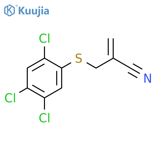 2-Propenenitrile, 2-[[(2,4,5-trichlorophenyl)thio]methyl]- structure