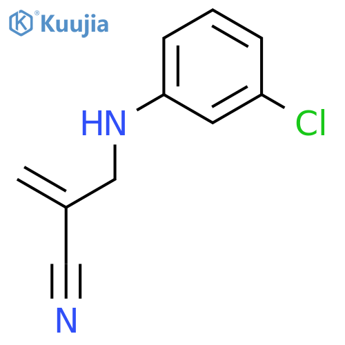 2-Propenenitrile, 2-[[(3-chlorophenyl)amino]methyl]- structure