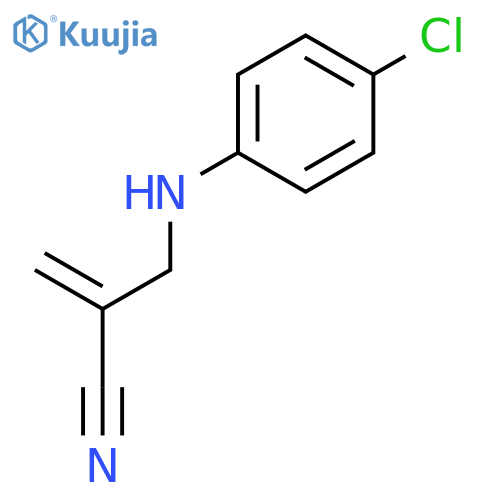 2-Propenenitrile, 2-[[(4-chlorophenyl)amino]methyl]- structure