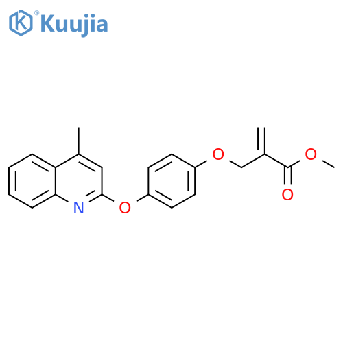 2-PROPENOIC ACID, 2-[[4-[(4-METHYL-2-QUINOLINYL)OXY]PHENOXY]METHYL]-, METHYL ESTER structure