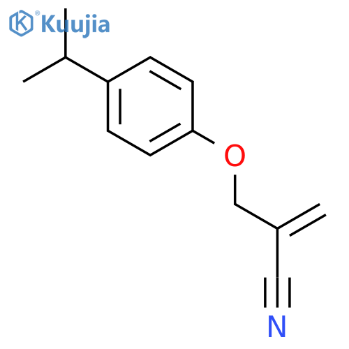 2-PROPENENITRILE, 2-[[4-(1-METHYLETHYL)PHENOXY]METHYL]- structure
