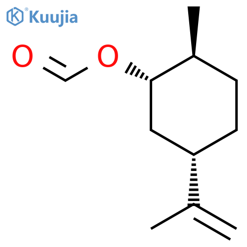 Cyclohexanol,2-methyl-5-(1-methylethenyl)-, 1-formate, (1R,2R,5R)-rel- structure