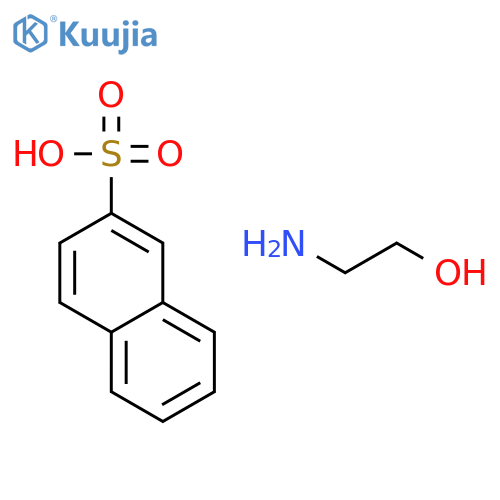 naphthalene-2-sulphonic acid, compound with 2-aminoethanol (1:1) structure