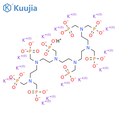 Pentadecapotassium;N,N'-bis[2-[2-[bis(phosphonatomethyl)amino]ethyl-(phosphonatomethyl)amino]ethyl]-N,N'-bis(phosphonatomethyl)ethane-1,2-diamine;hydron structure