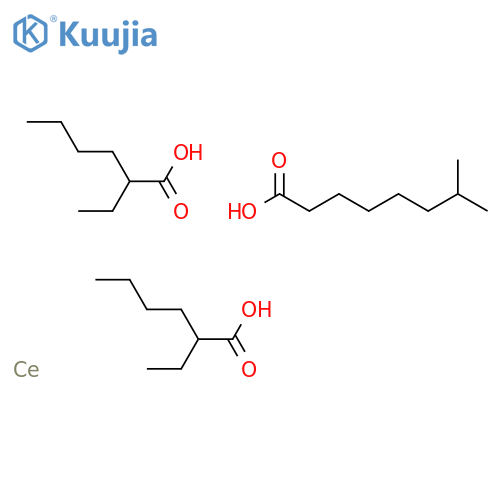 Cerium,bis(2-ethylhexanoato-O)(isononanoato-O)- (9CI) structure