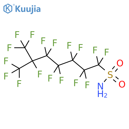 Isooctanesulfonamide,heptadecafluoro- (9CI) structure