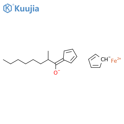 Ferrocene,(2-methyl-1-oxooctyl)- (9CI) structure