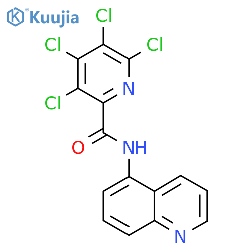 3,4,5,6-tetrachloro-N-(quinolin-5-yl)pyridine-2-carboxamide structure