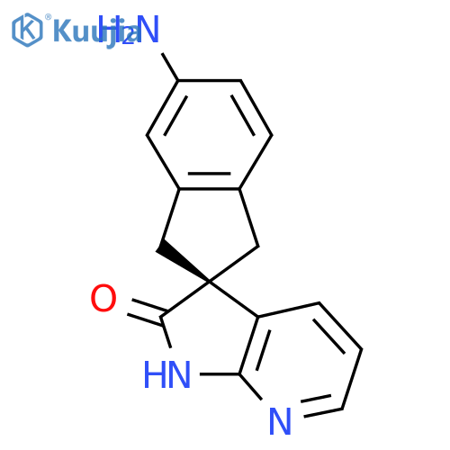(S)-5-amino-1,3-dihydrospiro[indene-2,3-pyrrolo[2,3-b]pyridin]-2(1H)-one structure