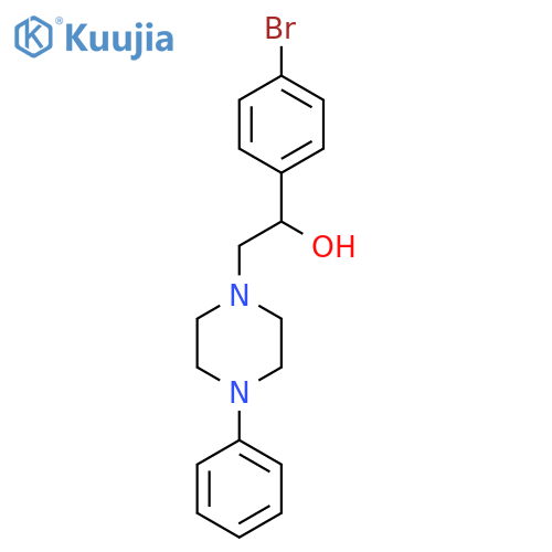 1-(4-Bromophenyl)-2-(4-phenylpiperazin-1-yl)ethanol structure