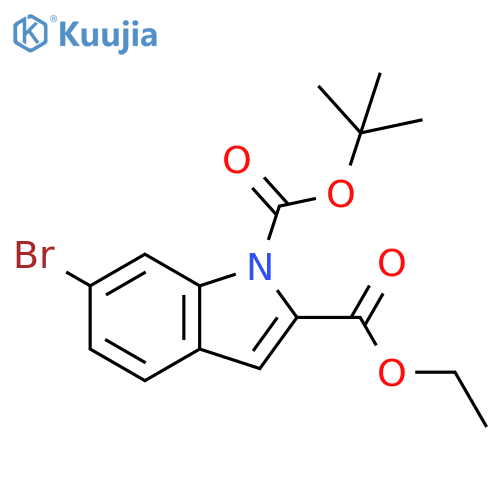 1-(tert-Butyl) 2-ethyl 6-bromo-1H-indole-1,2-dicarboxylate structure