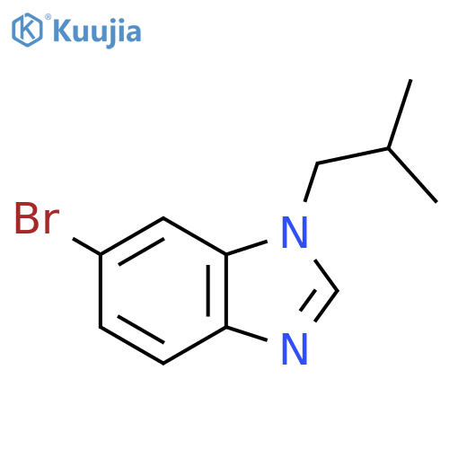 6-bromo-1-(2-methylpropyl)-1H-1,3-benzodiazole structure
