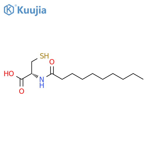 L-Cysteine, N-(1-oxodecyl)- structure