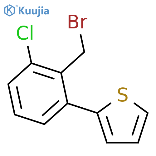 Thiophene, 2-[2-(bromomethyl)-3-chlorophenyl]- structure