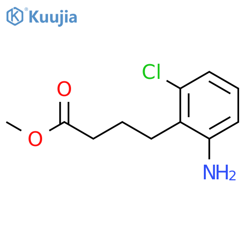 Benzenebutanoic acid, 2-amino-6-chloro-, methyl ester structure