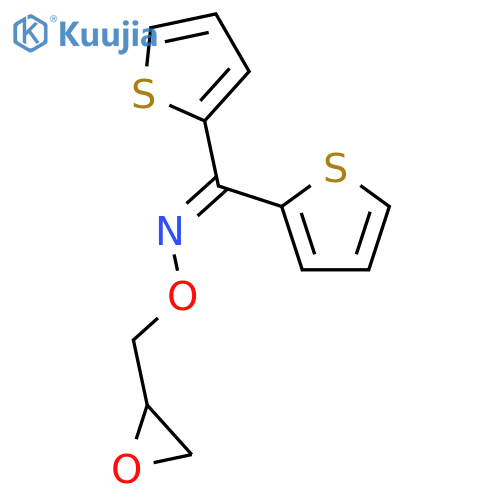 Methanone, di-2-thienyl-, O-(oxiranylmethyl)oxime structure