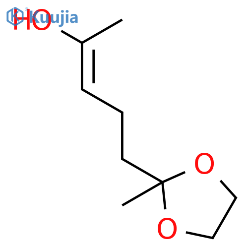 2-Penten-2-ol, 5-(2-methyl-1,3-dioxolan-2-yl)-, (E)- structure