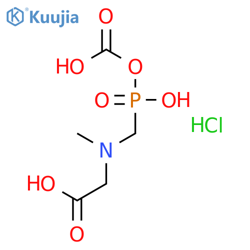 Glycine, N-(carboxyphosphonomethyl)-N-methyl-, hydrochloride structure