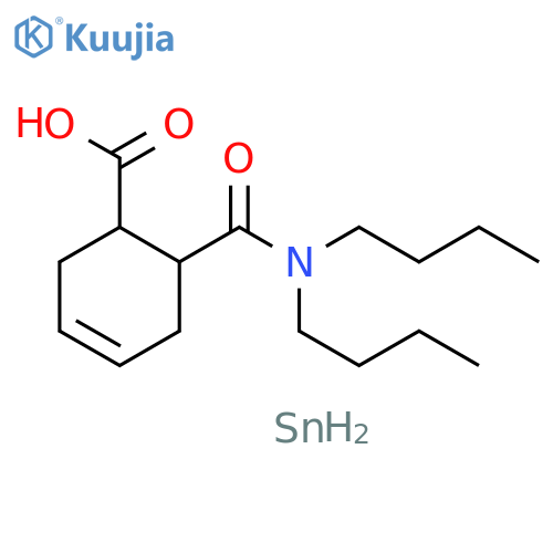 3-Cyclohexene-1-carboxylic acid, 6-[(dibutylamino)carbonyl]-, tin(2+)salt structure