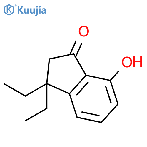 1H-Inden-1-one, 3,3-diethyl-2,3-dihydro-7-hydroxy- structure