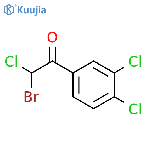 Ethanone, 2-bromo-2-chloro-1-(3,4-dichlorophenyl)- structure