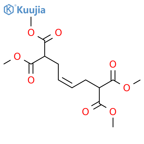 3-Hexene-1,1,6,6-tetracarboxylic acid, tetramethyl ester, (3Z)- structure