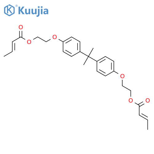 2-Butenoic acid,(1-methylethylidene)bis(4,1-phenyleneoxy-2,1-ethanediyl) ester, (E,E)- (9CI) structure