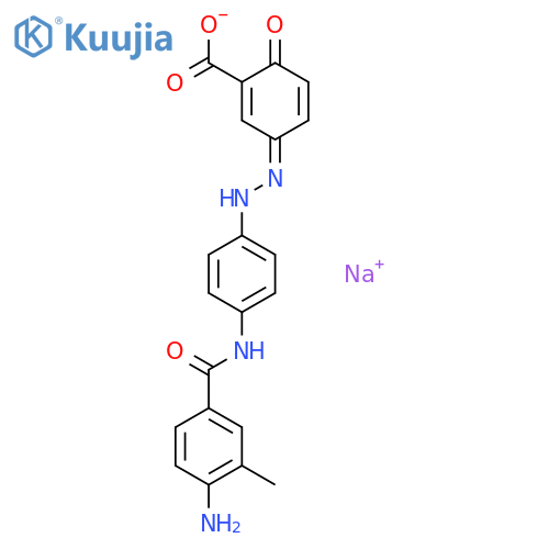 Benzoic acid,5-[2-[4-[(4-amino-3-methylbenzoyl)amino]phenyl]diazenyl]-2-hydroxy-, sodiumsalt (1:1) structure