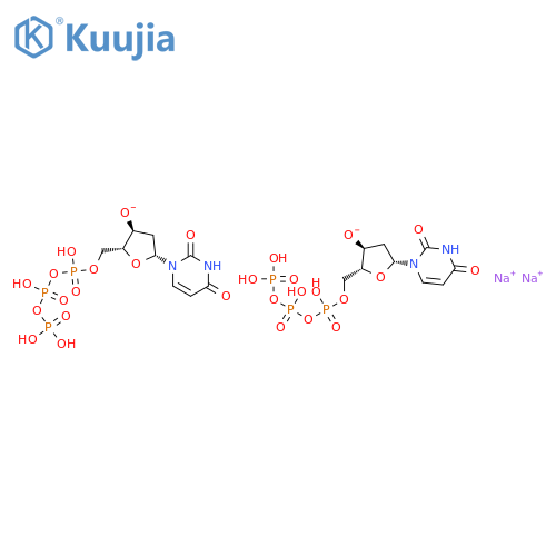 Uridine5'-(tetrahydrogen triphosphate), 2'-deoxy-, disodium salt (9CI) structure