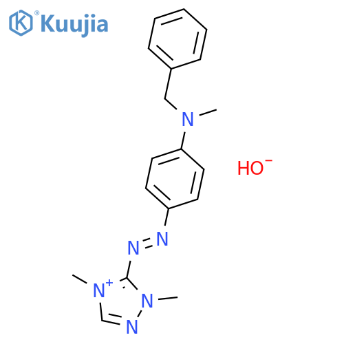 4H-1,2,4-Triazolium,1,4-dimethyl-3-[2-[4-[methyl(phenylmethyl)amino]phenyl]diazenyl]-, hydroxide(1:1) structure